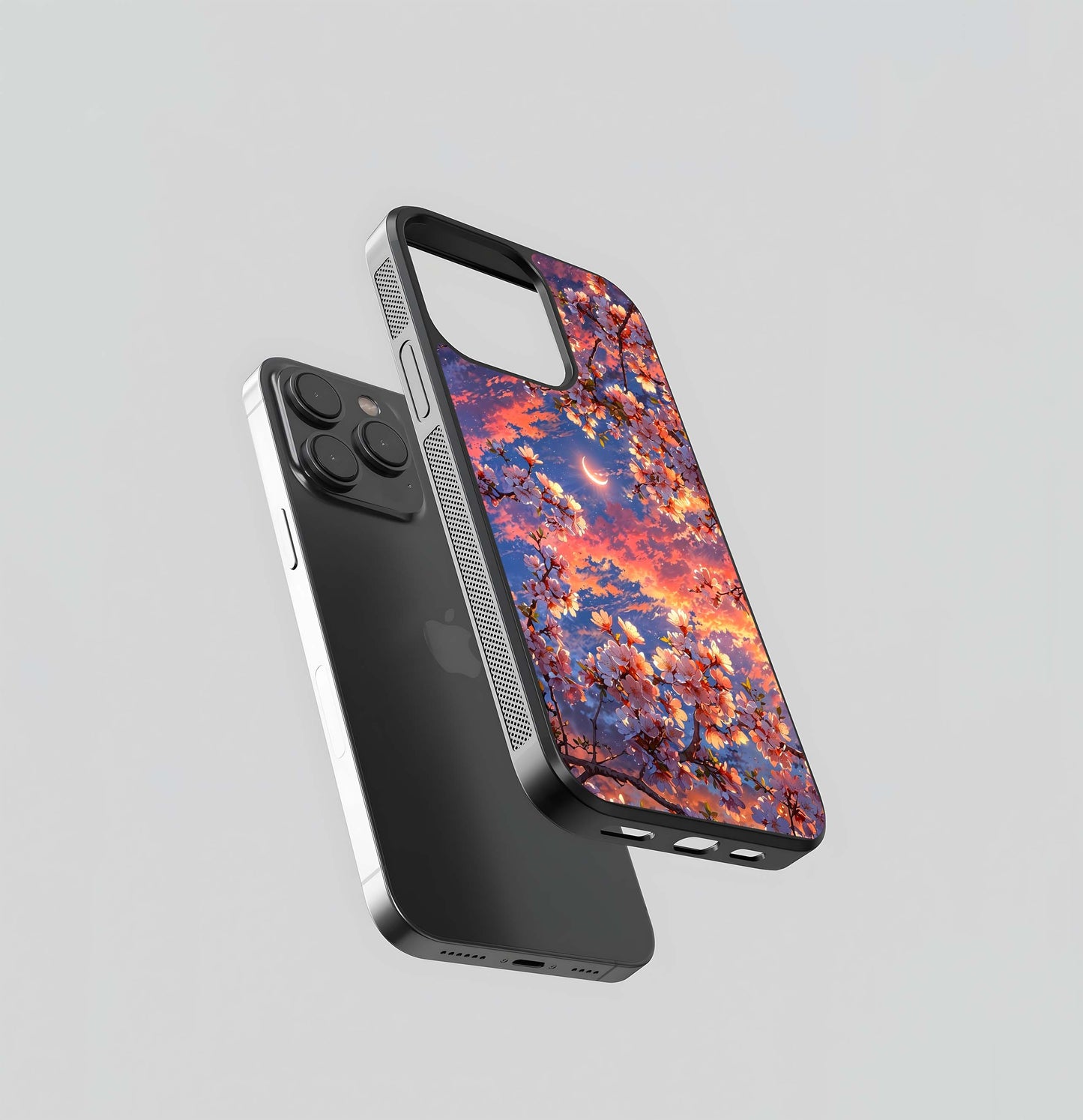 Celestial Sakura Sunset Glass Case