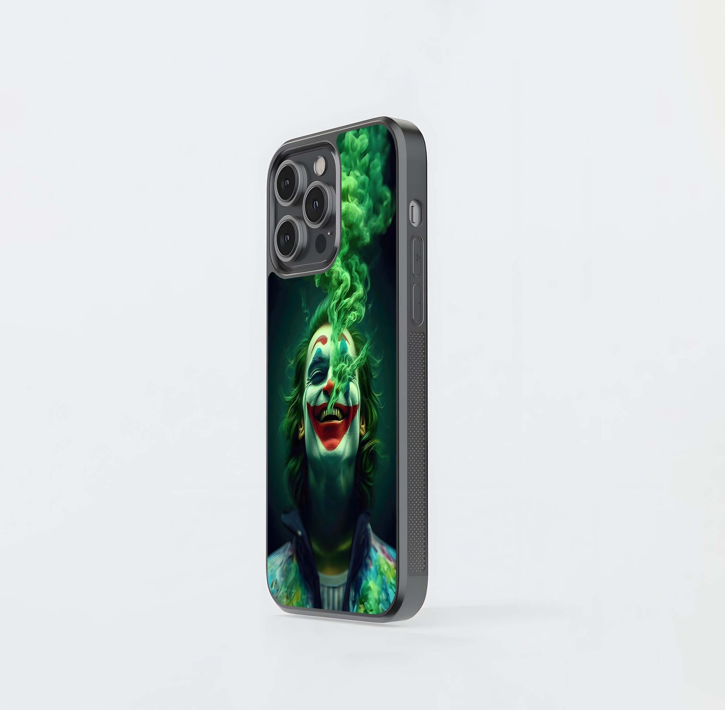 Joker with Green Smoke Glass Case