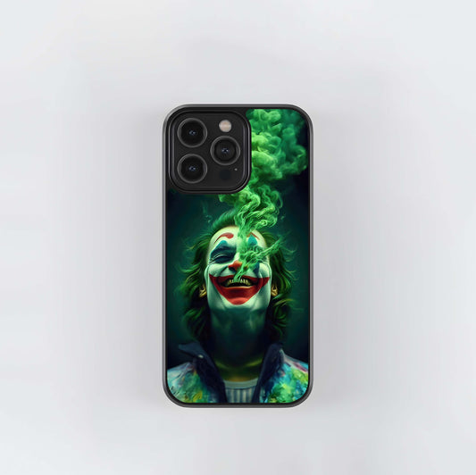 Joker with Green Smoke Glass Case