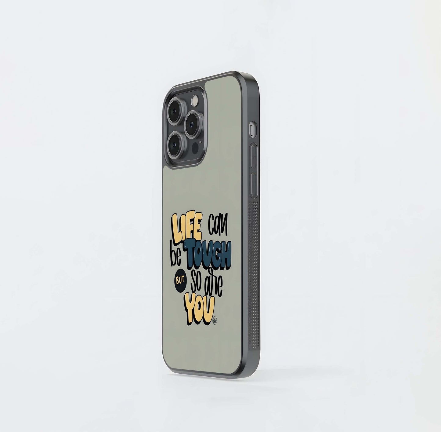 Motivational Typography Poster Glass Case