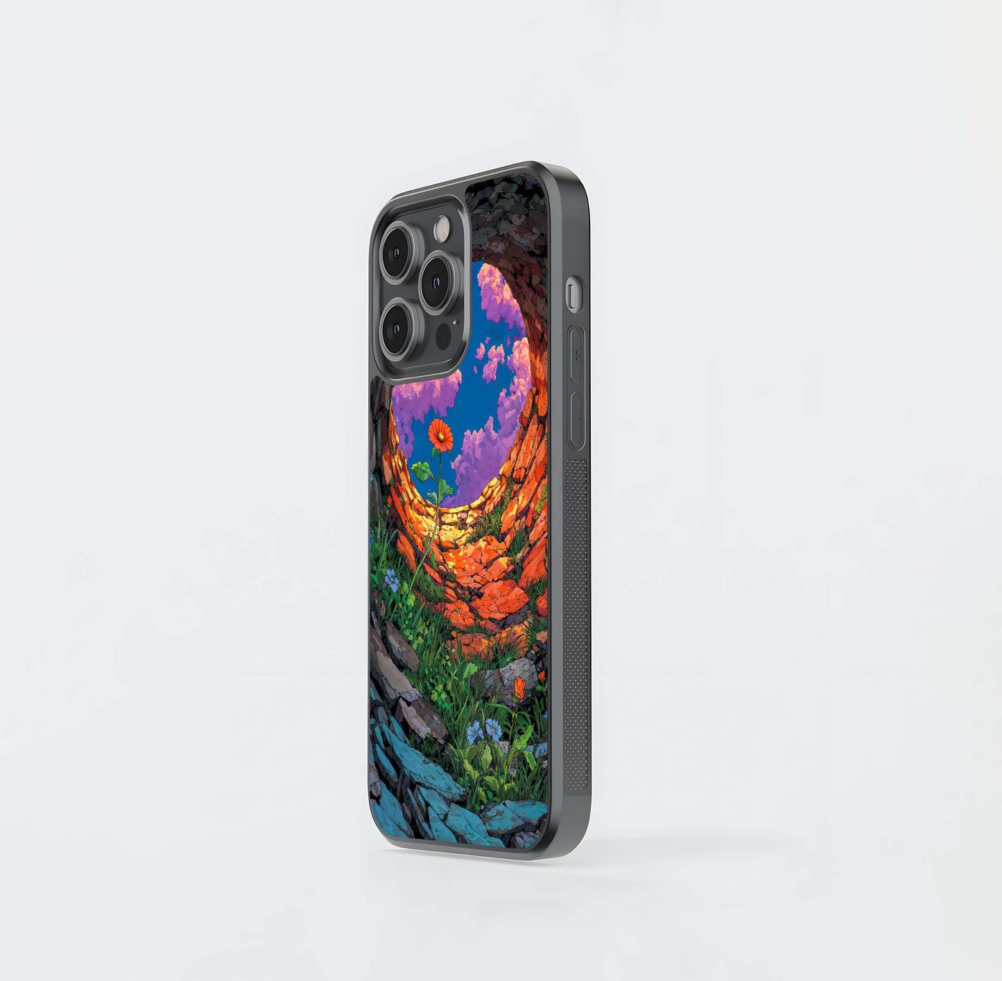 Bloom Within Stone Glass Case