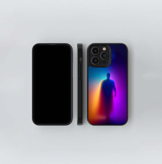 Neon Man of Steel Glass Case