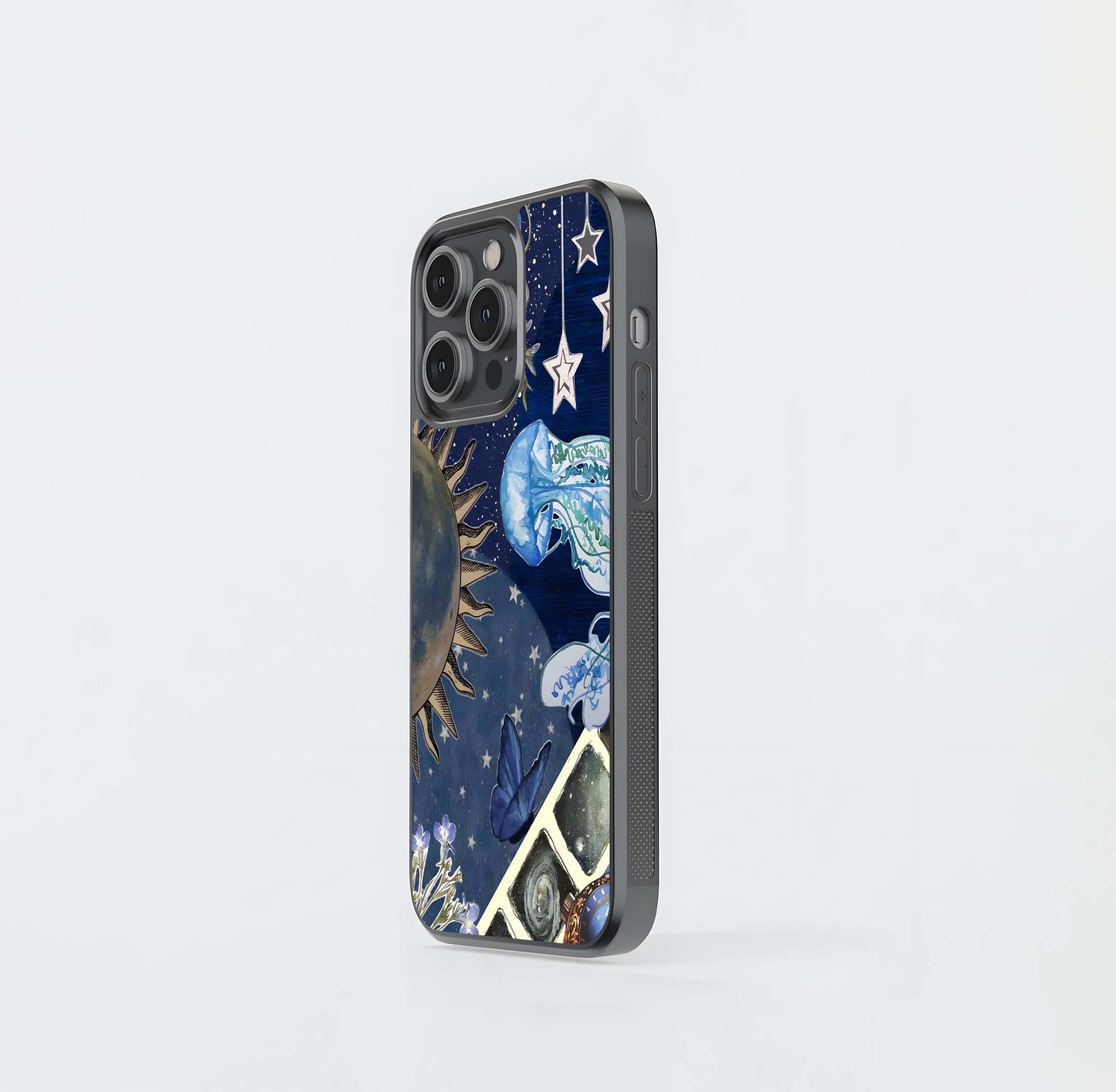 Aesthetic Celestial Ocean Glass Case
