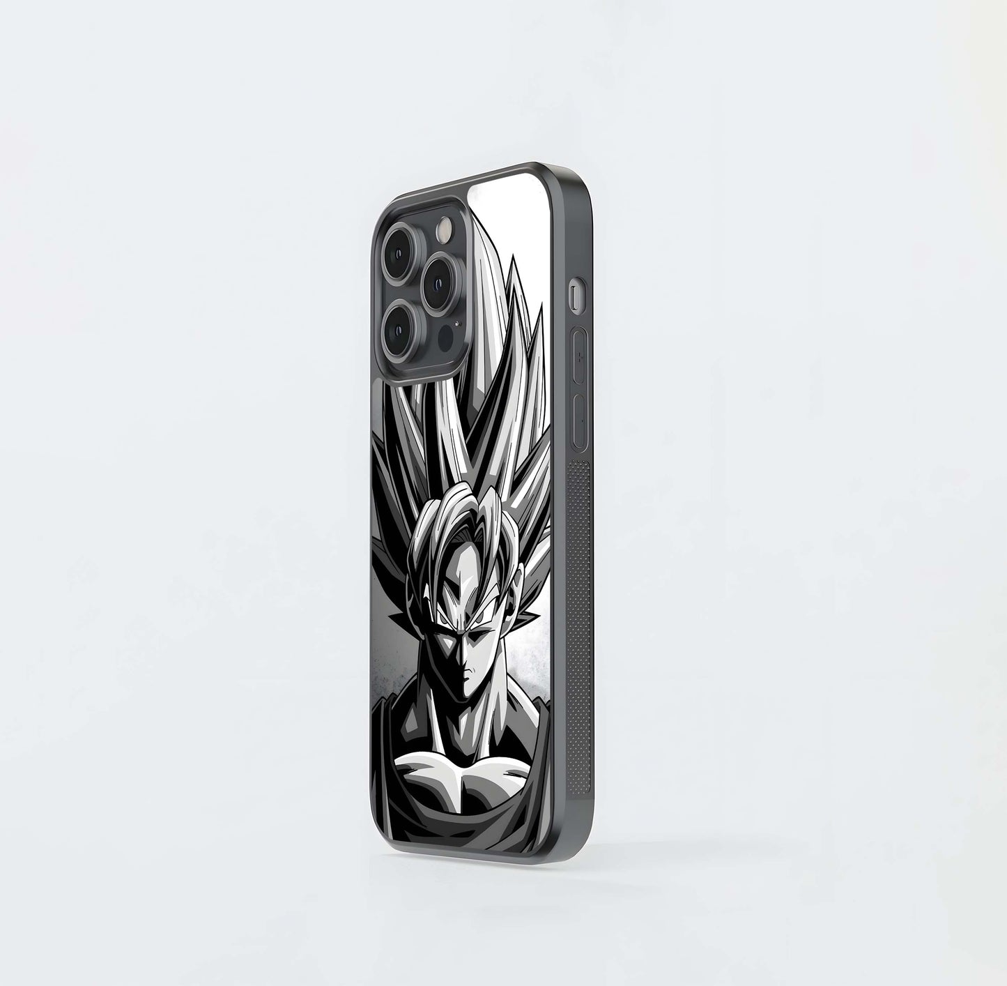 Grayscale Super Saiyan Glass Case