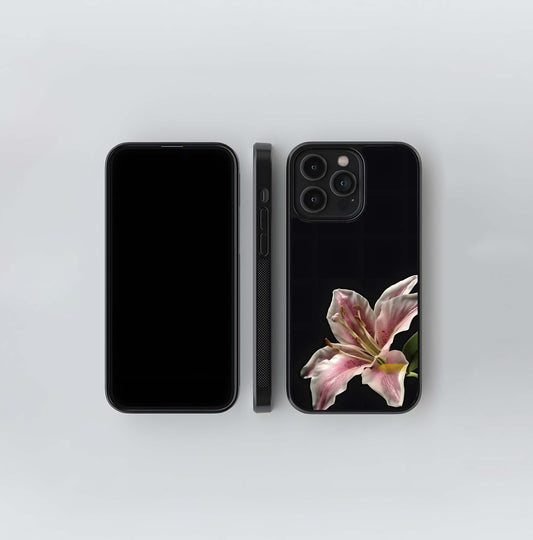 Pink Lily Macro Glass Case