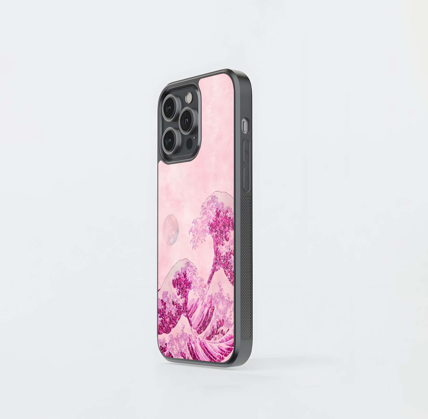 Blossoms Beneath Moon Glass Case