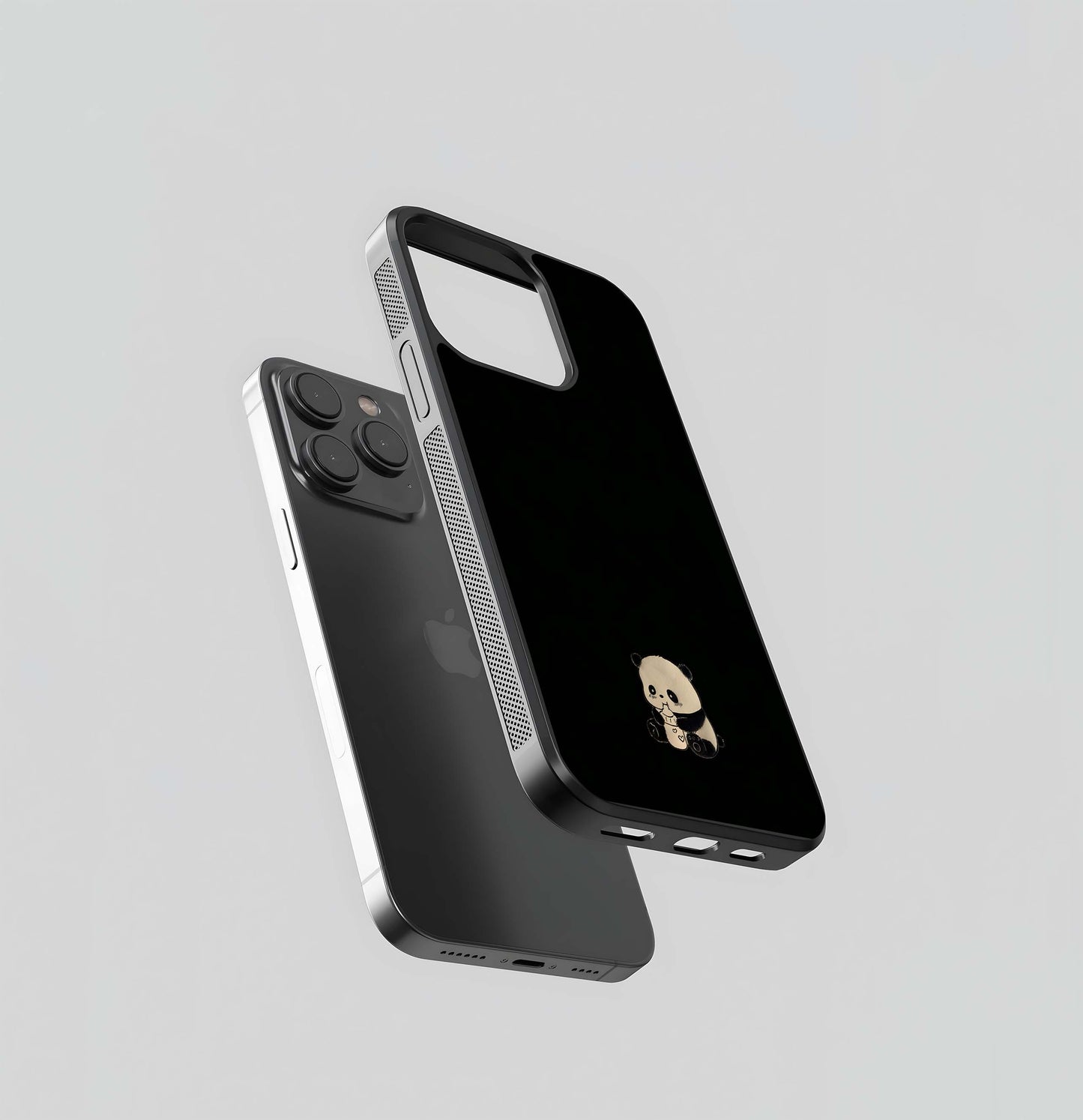 Minimal Panda Boba Glass Case