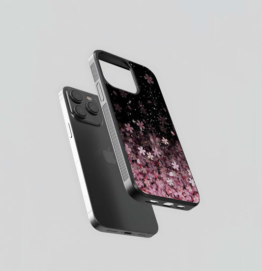 Small Starry Flowers Glass Case / Cover