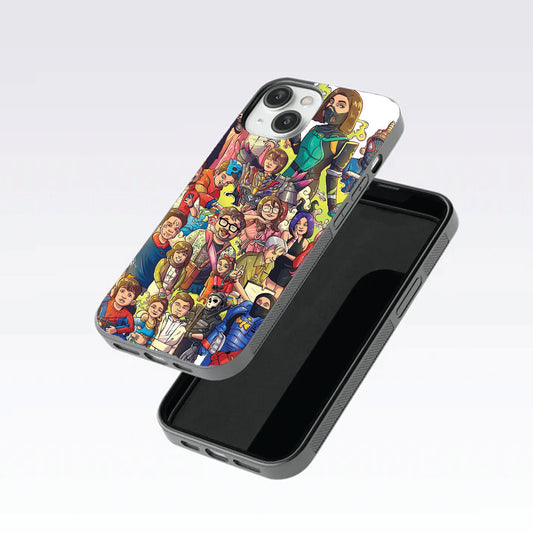 Marvel Heroes Cartoons Characters glass covers