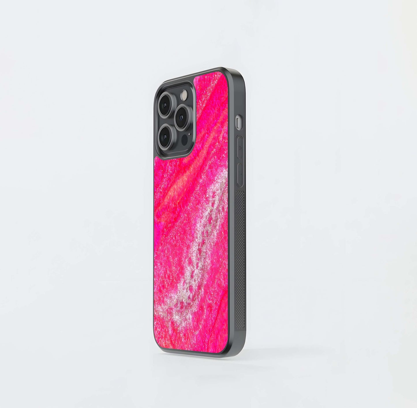 Fuchsia Frost Glass Case