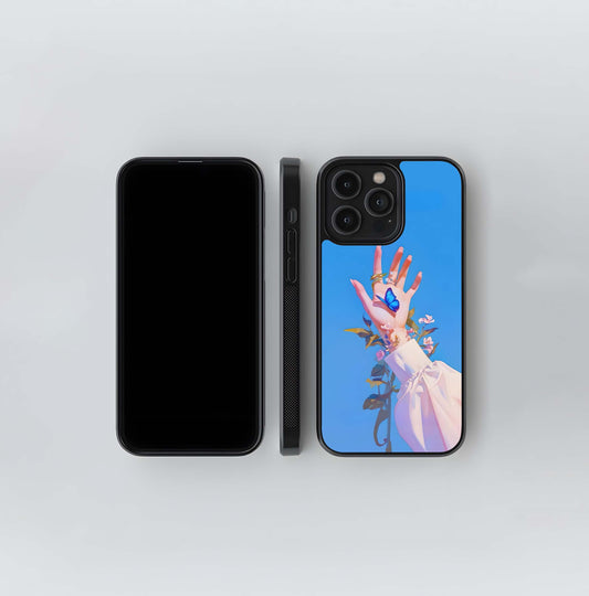 Blue Bloom Rise Glass Case