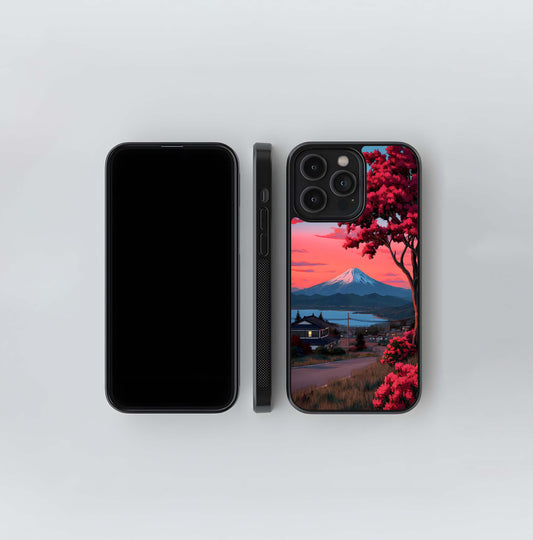 Fuji Sunset Vista Glass Case