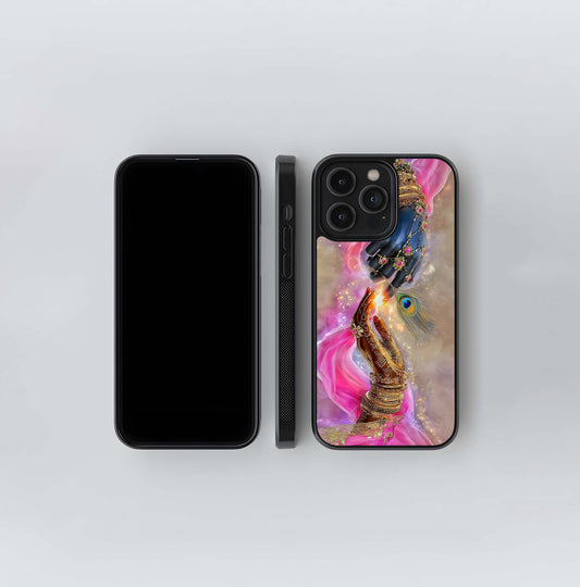 radha krishna Glass Case