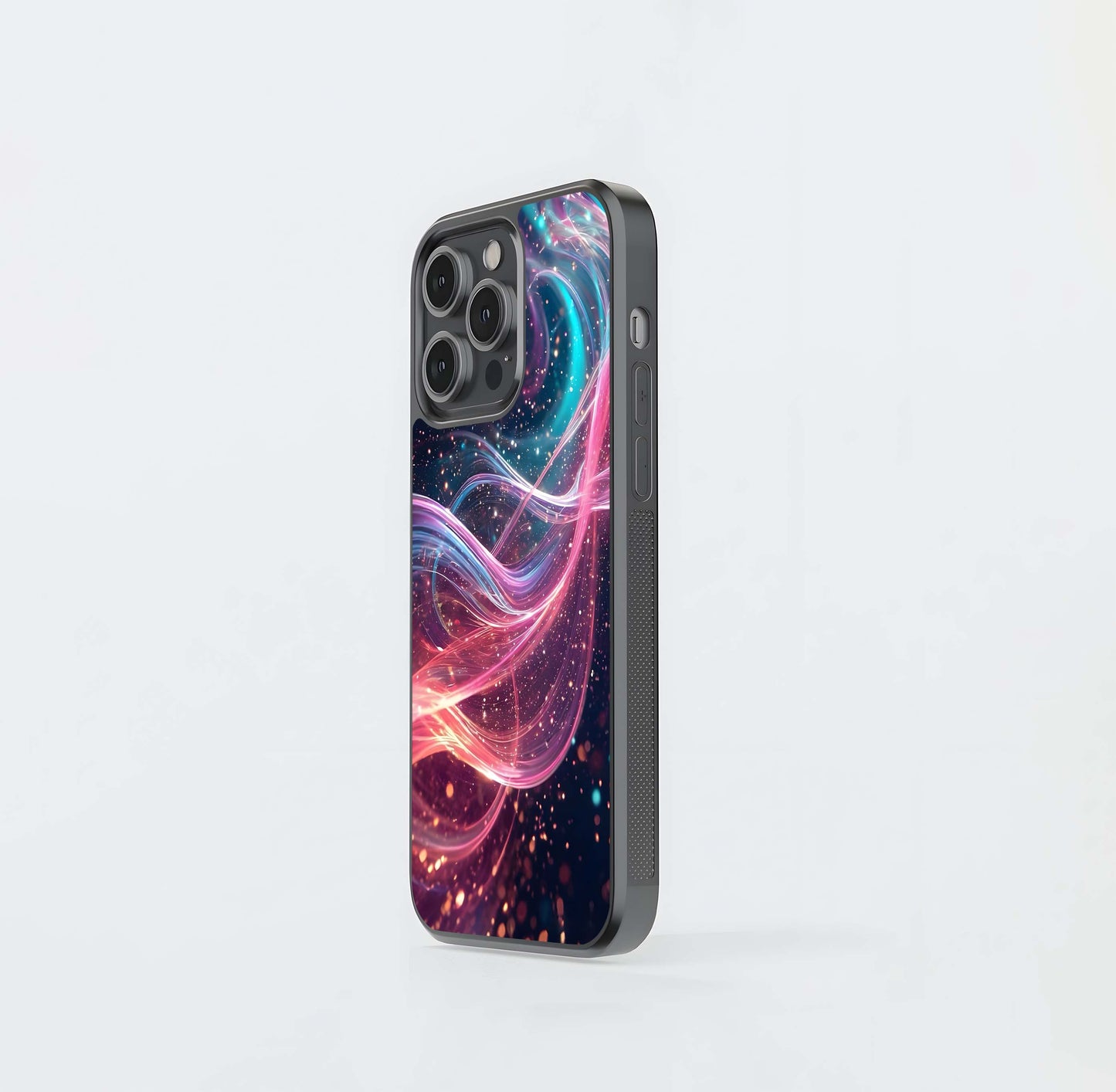 Galactic Neon Stream Glass Case
