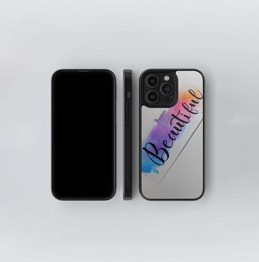 Beautiful Calligraphy Glass Case