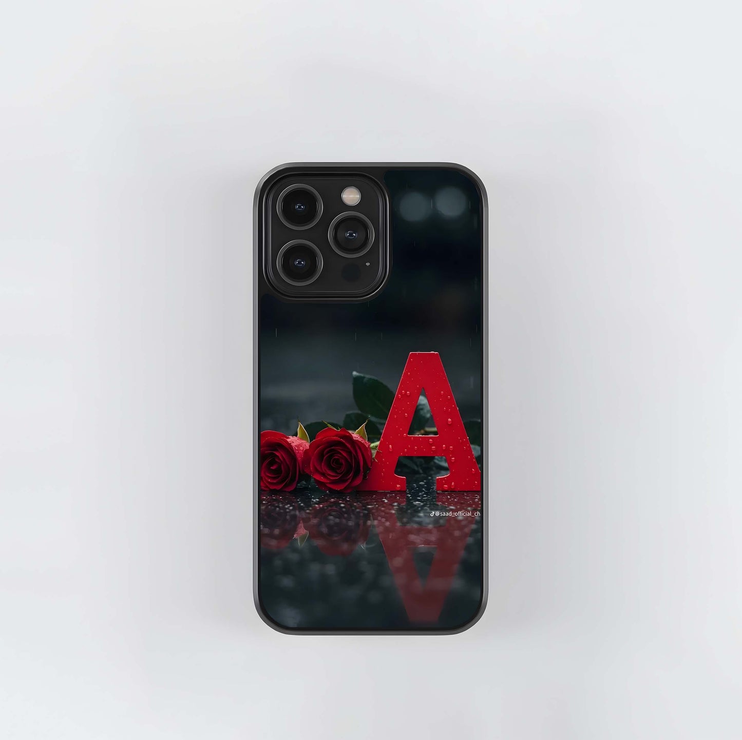 Rainy Day Rose A Glass Case