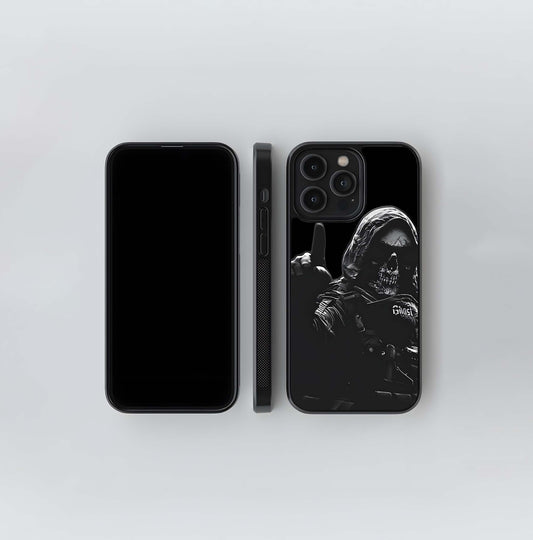 Ghost's Ominous Salute Glass Case