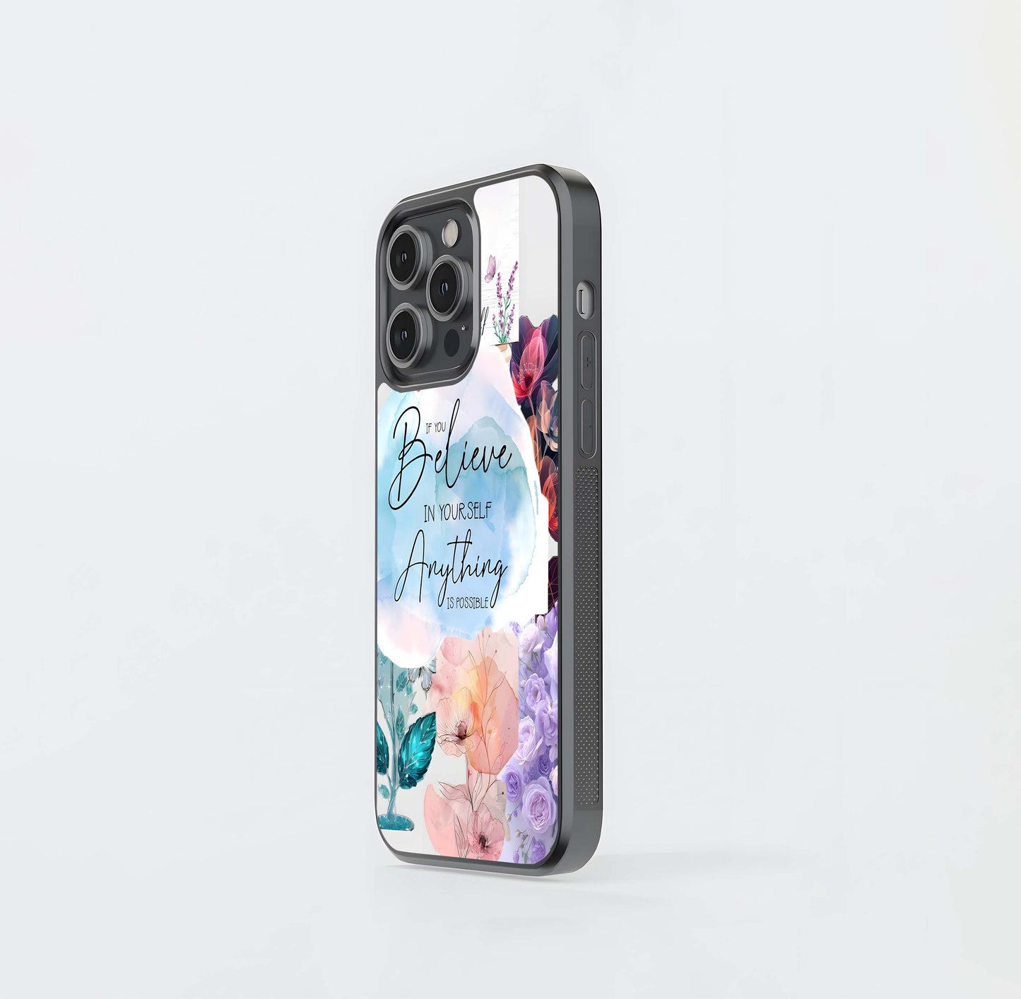 Believe & Achieve Glass Case