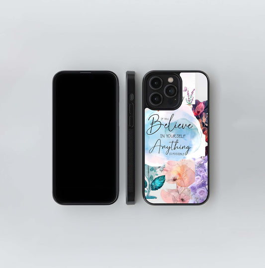 Believe & Achieve Glass Case
