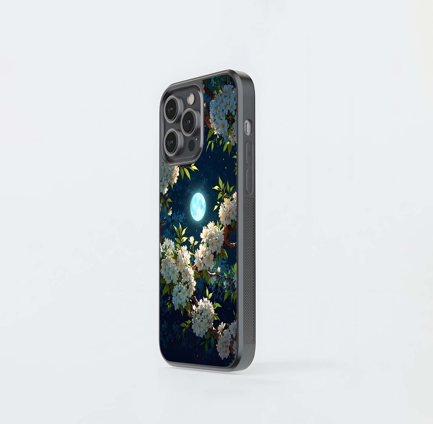 Moonlit Blossoms Glass Case