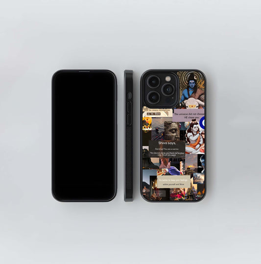 Shiva Consciousness Collage Glass Case