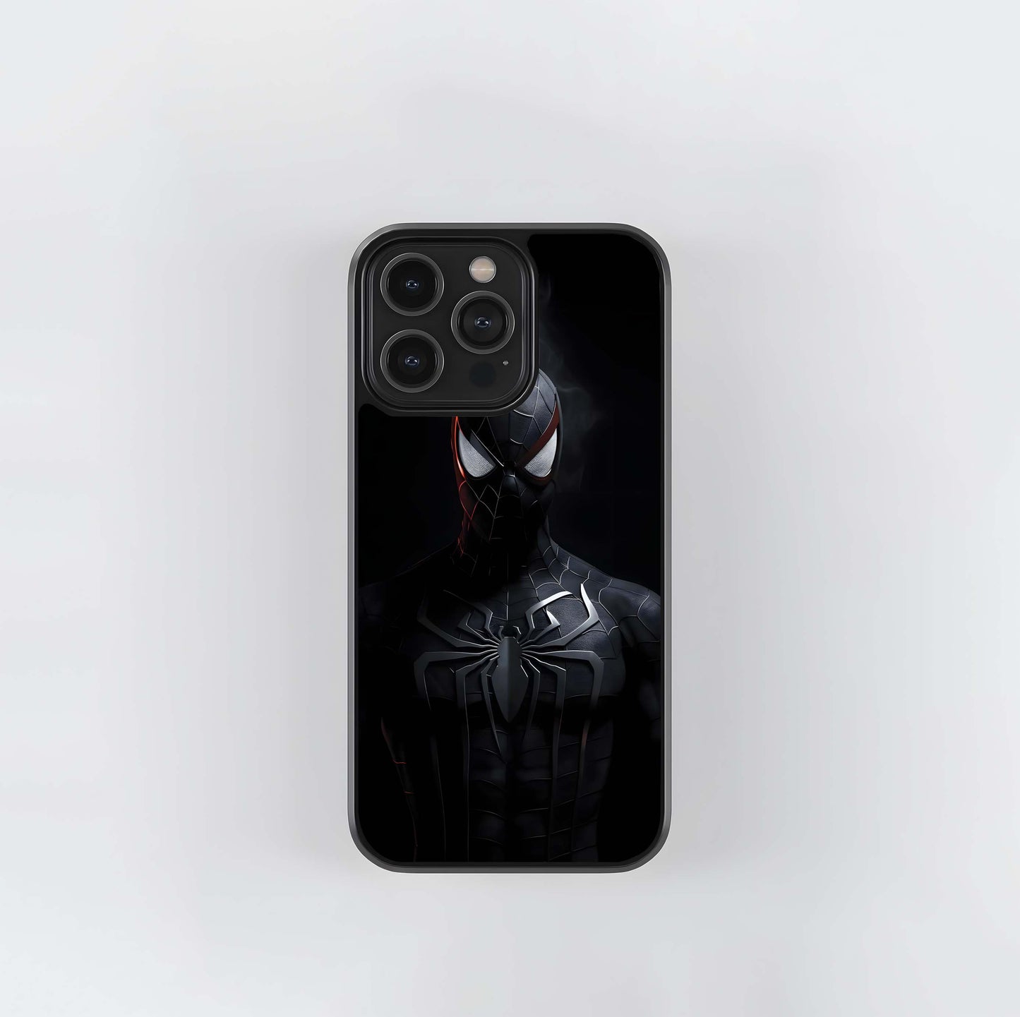 Black Symbiote Spider-Man Suit Glass Case