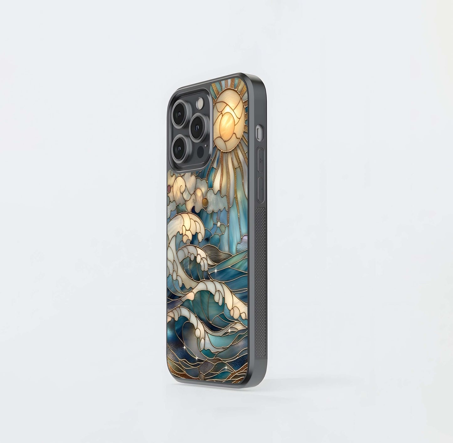 Oceanic Stained- Printed Glass Case