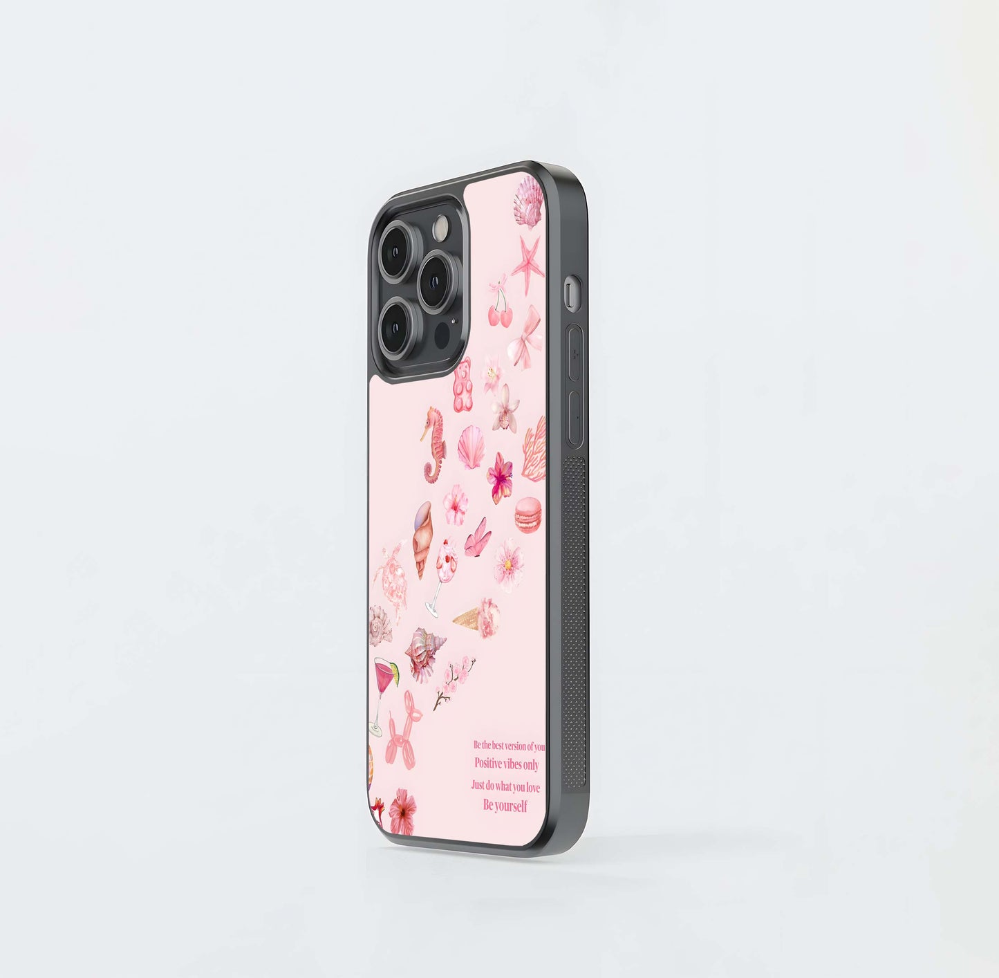 Blush Coastal Treasures Glass Case