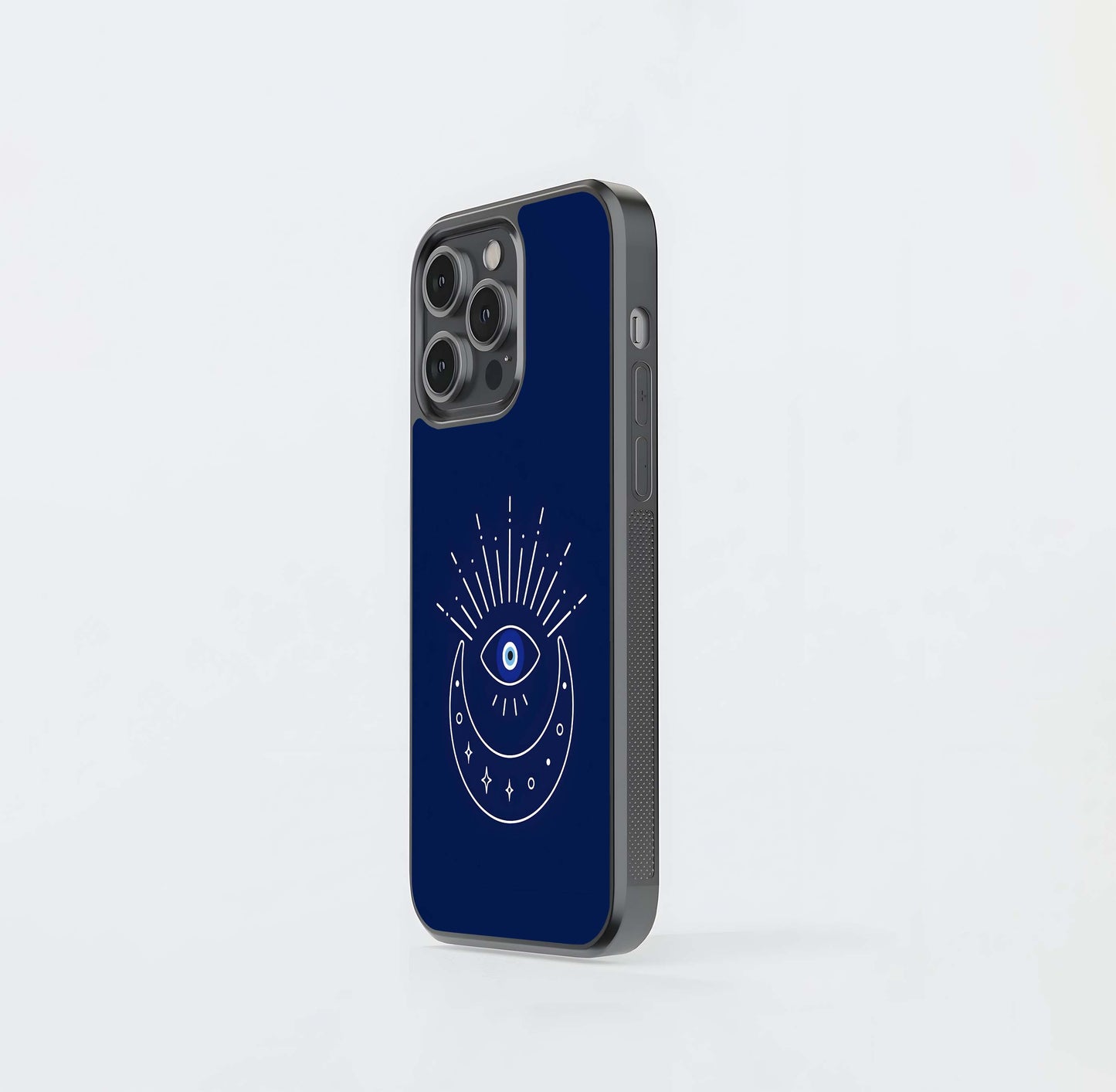 Mystic Eye & Crescent Moon Glass Case
