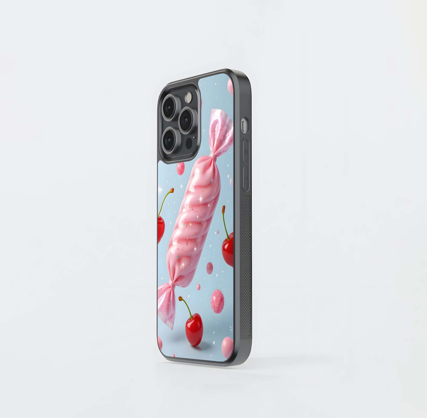 Sparkling Cherry Taffy Float Glass Case