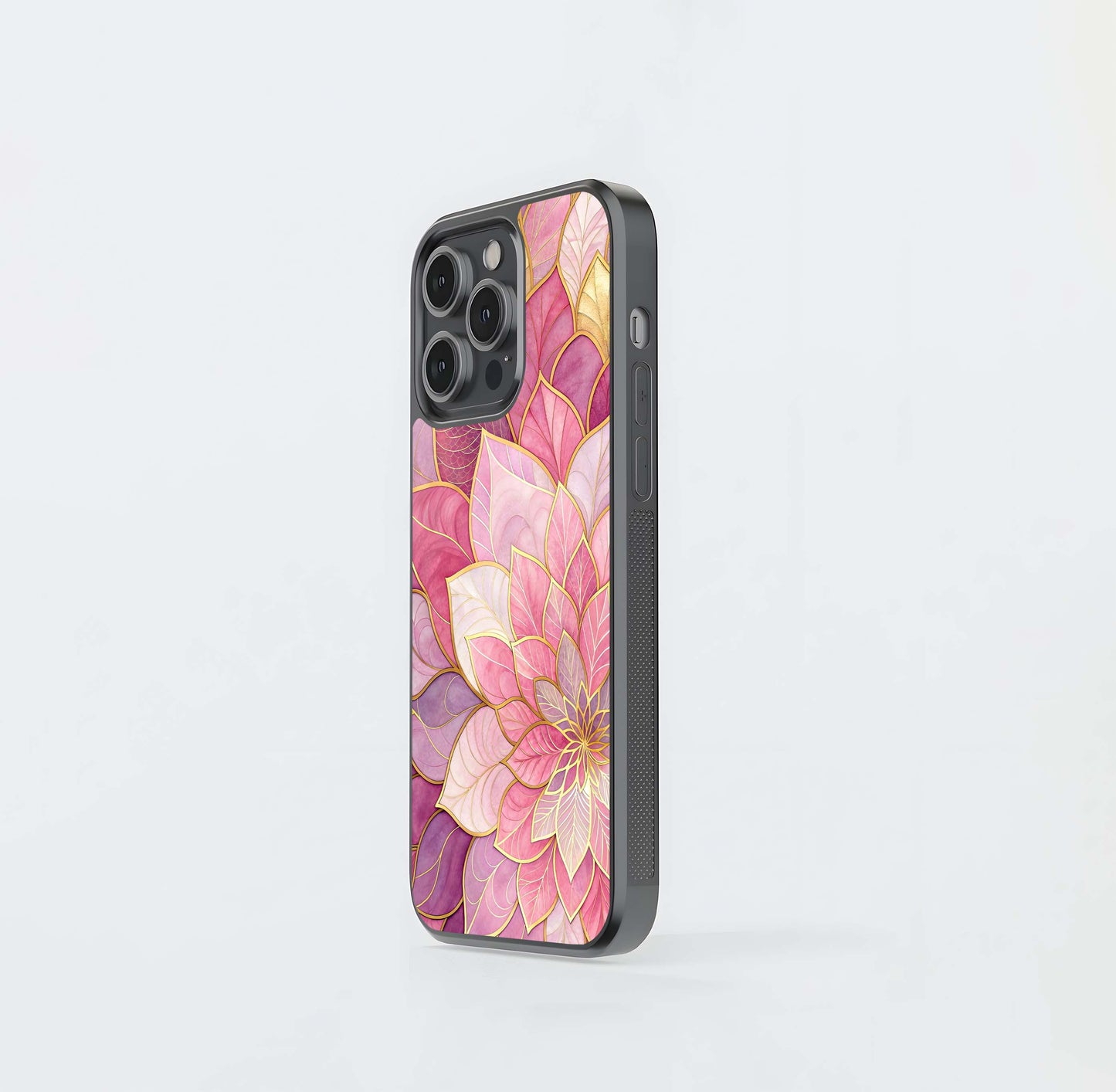 Blush Luxe Bloom Glass Case