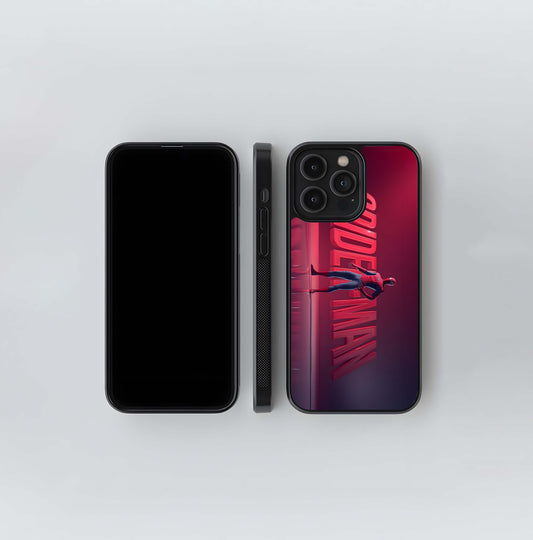 Spider-Man Red Wall Crawler Glass Case