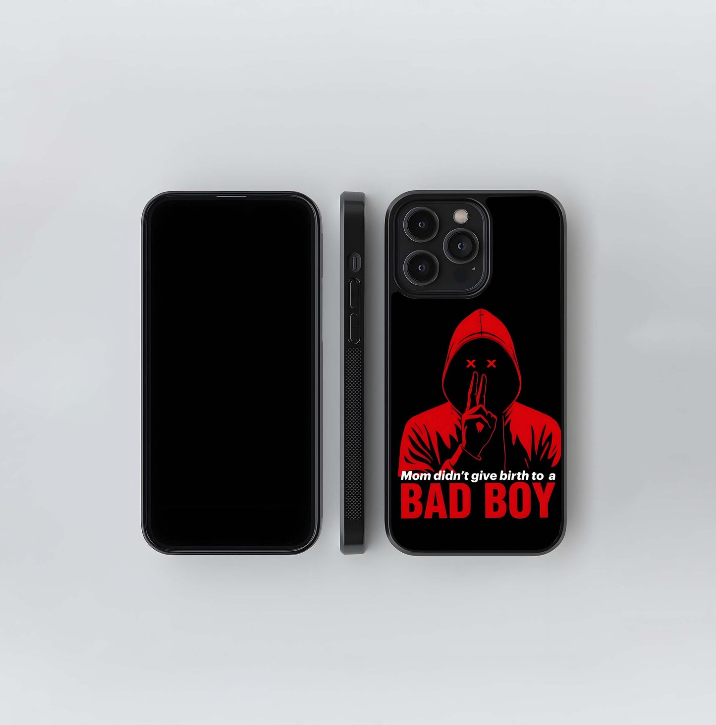 The Bad Boy Silhouette Glass Case