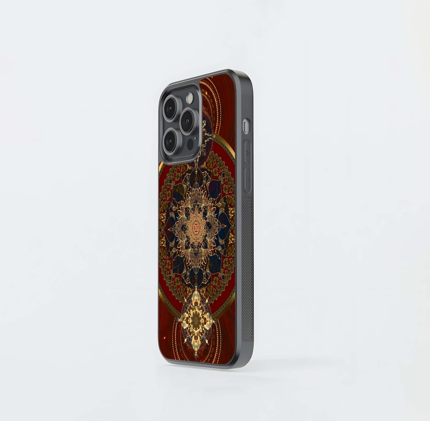 Cosmic Mandala Bloom Glass Case