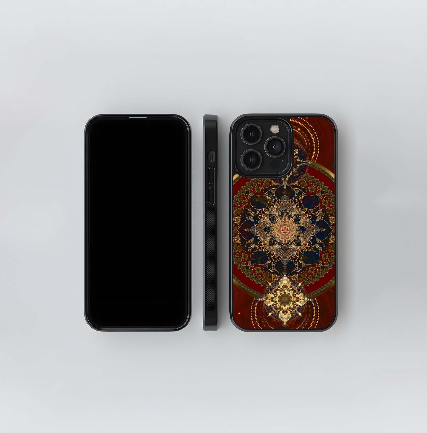 Cosmic Mandala Bloom Glass Case