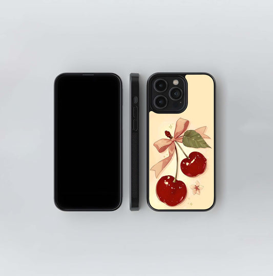 Blushing Cherry Charm Glass Case