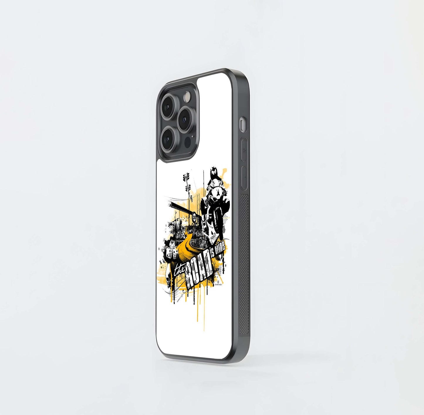 Grungy Race Graphic Glass Case