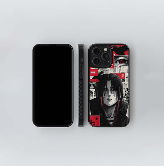 Itachi Uchiha Manga Collage Glass Case