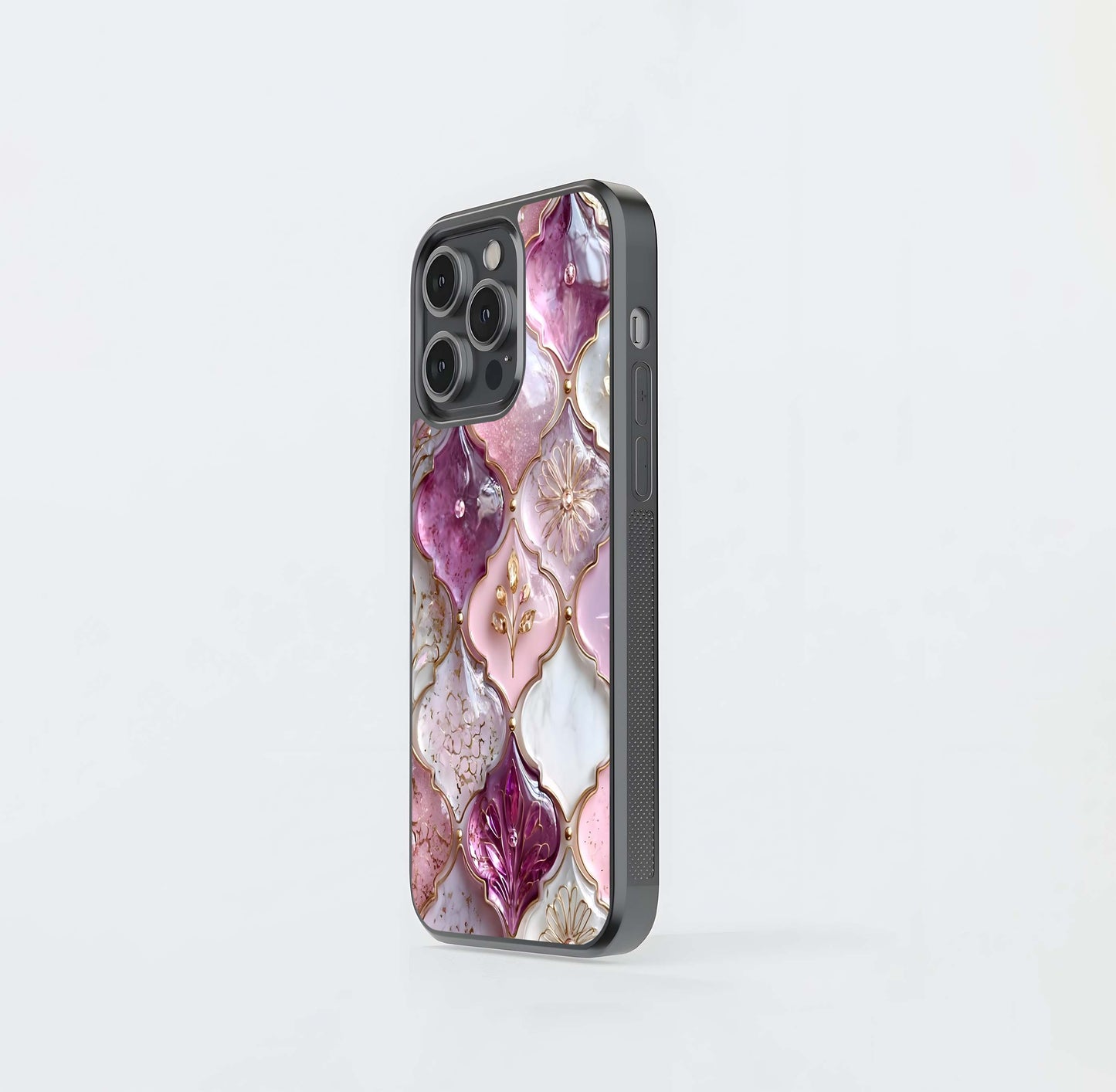Blush Arabesque Mosaic Glass Case