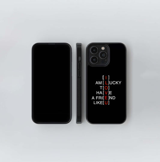 Hidden Love Message Glass Case