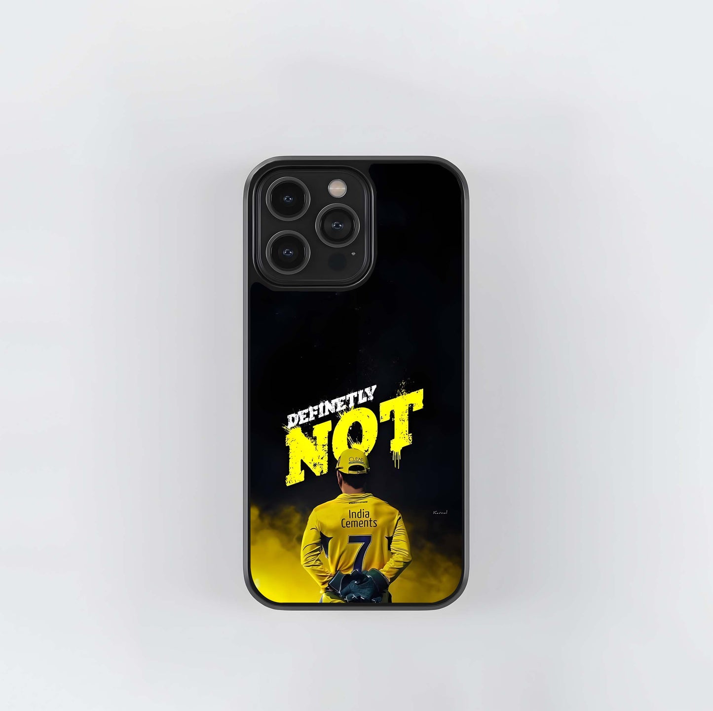 MSD's 'Definitely Not' (Yellow) Glass Case