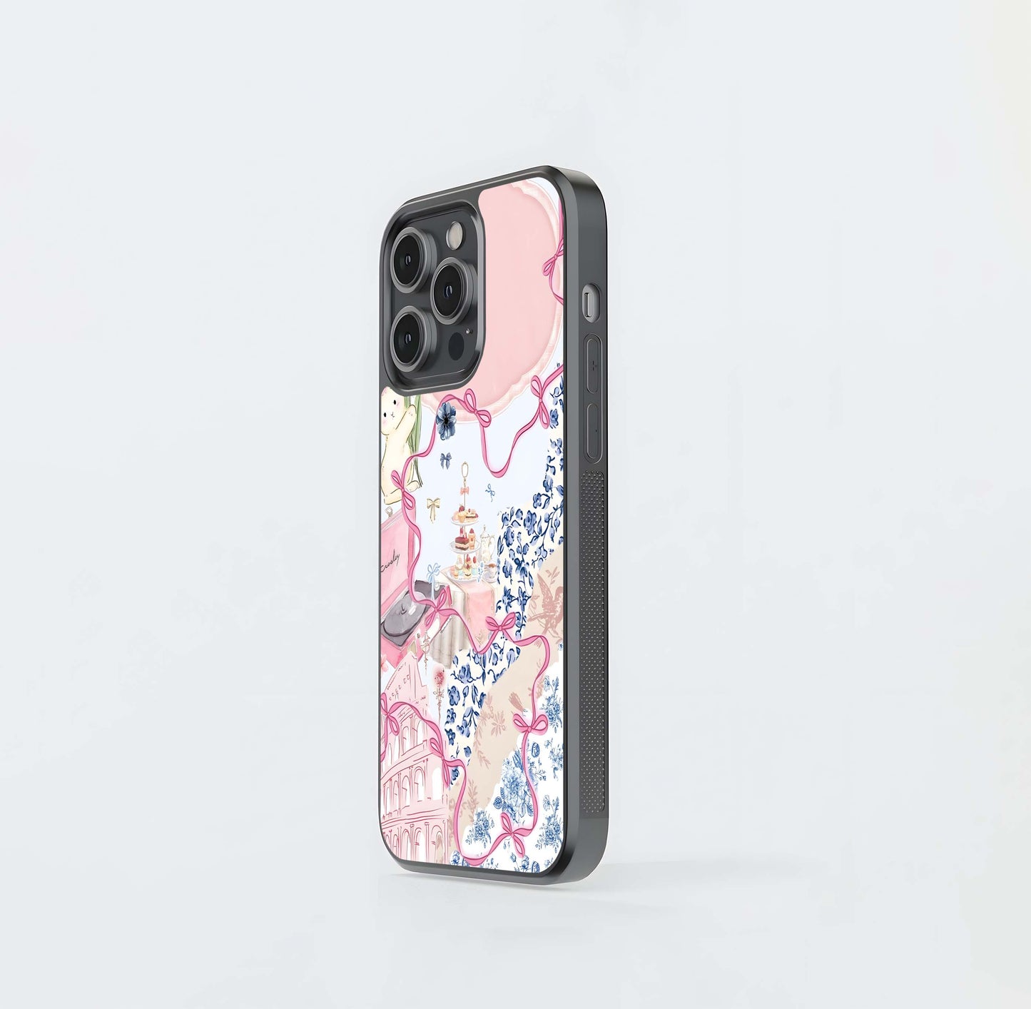 Aesthetic Inncoent Rabbit Glass Case