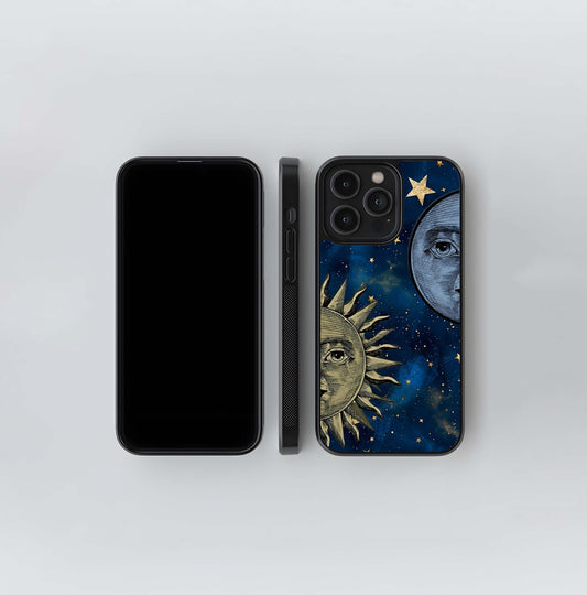 Celestial Moon With Sun Glass Case