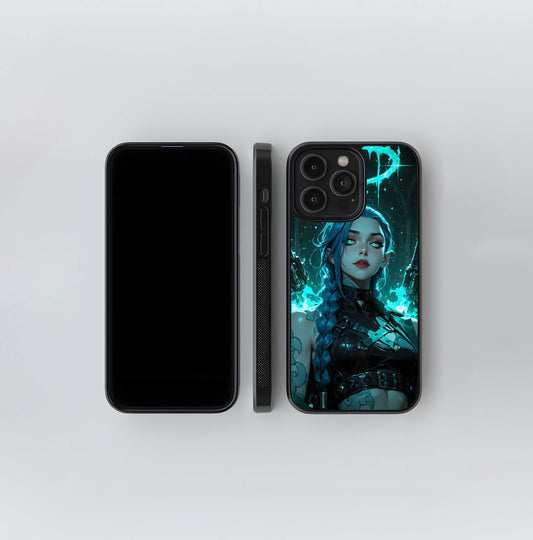 Cyan Halo Jinx Glass Case
