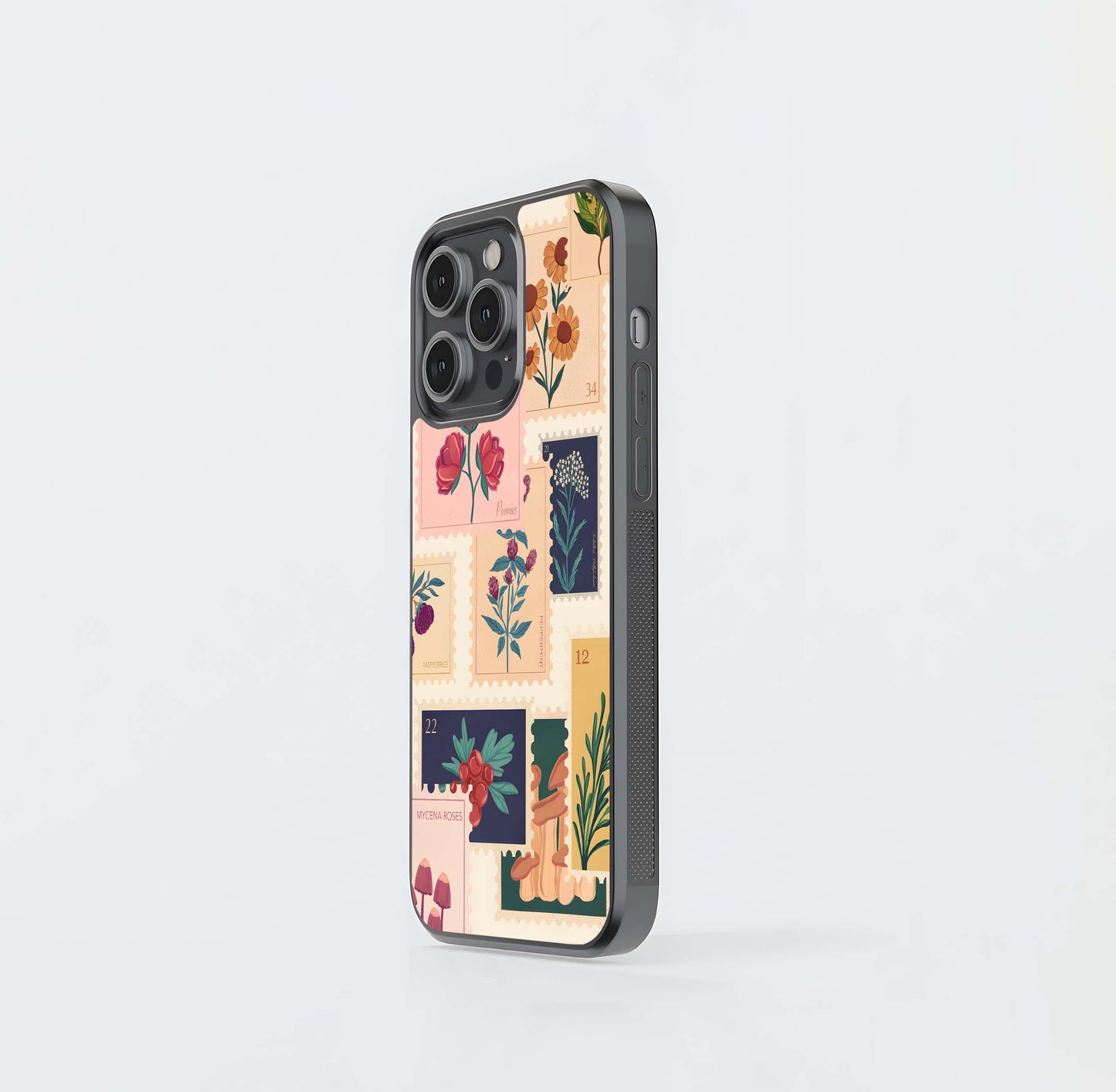 Botanical Postage Glass Case