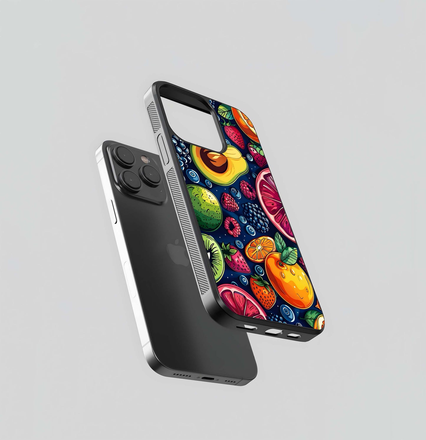 Cute Fruits Art Glass Case