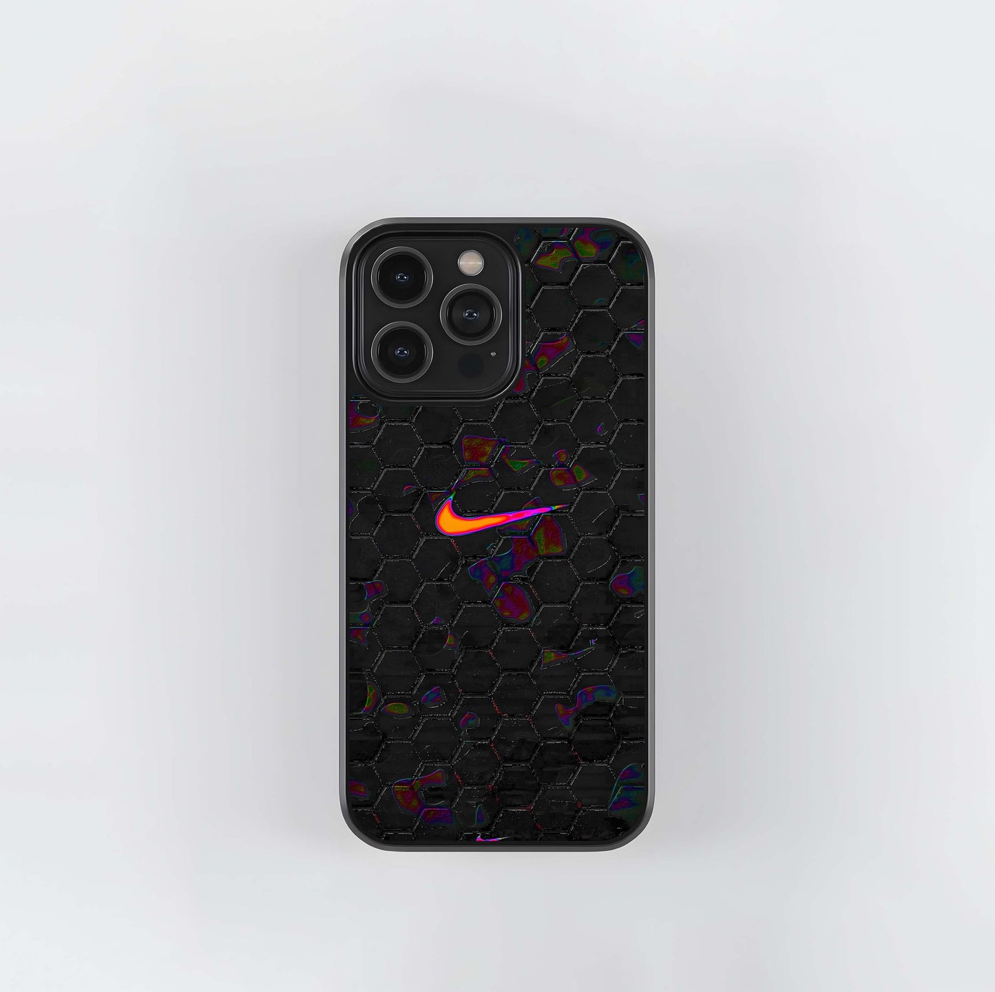 Oil Slick Hexagons (Nike) Glass Case