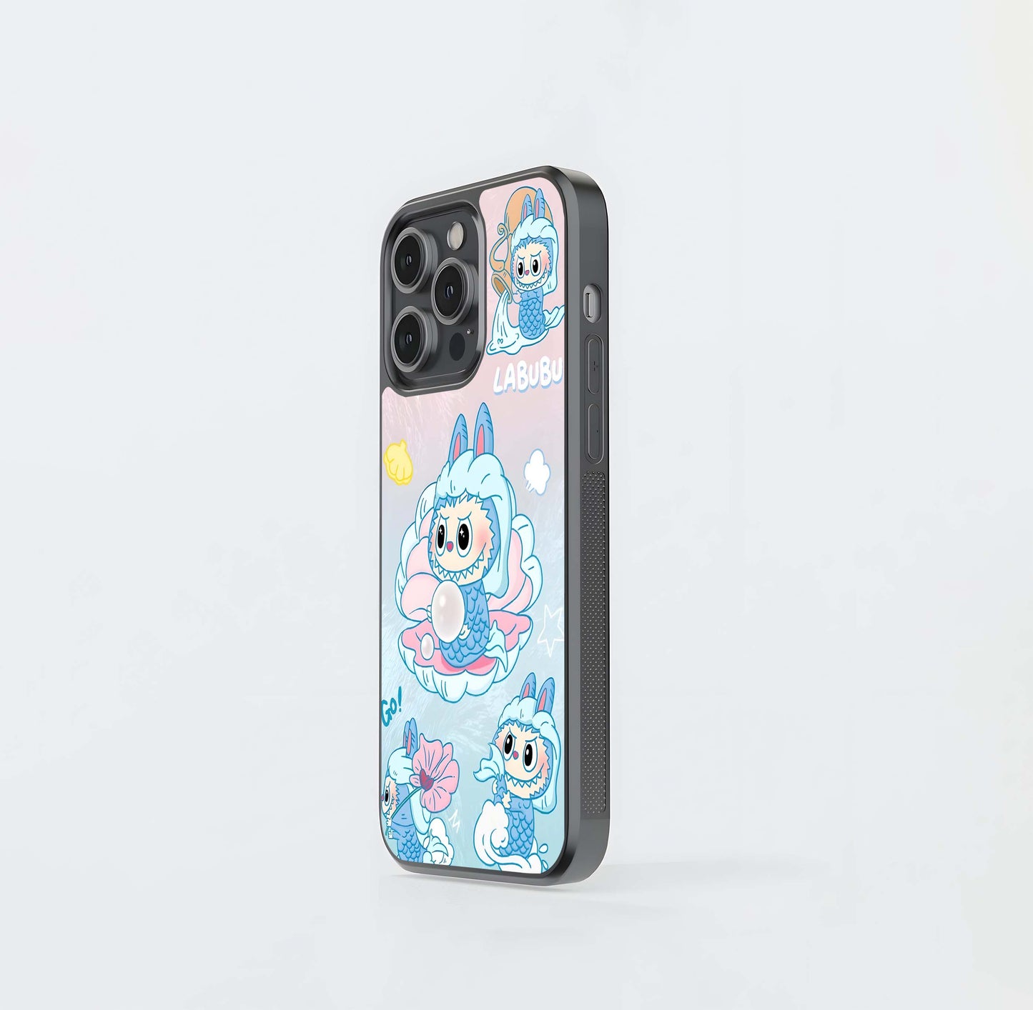 Bounce Vibe Labubu Glass Case