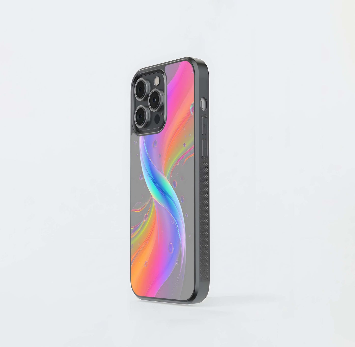 Iridescent Chroma Twist Glass Case