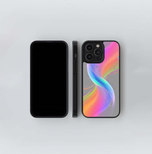 Iridescent Chroma Twist Glass Case